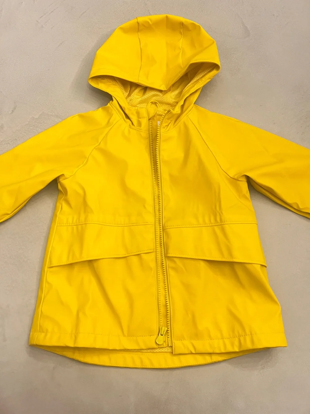 Baby GAP Yellow Hooded Rain Jacket Raincoat 4T